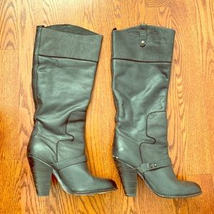 Sam Edelman Leather Heeled Boot Size 11